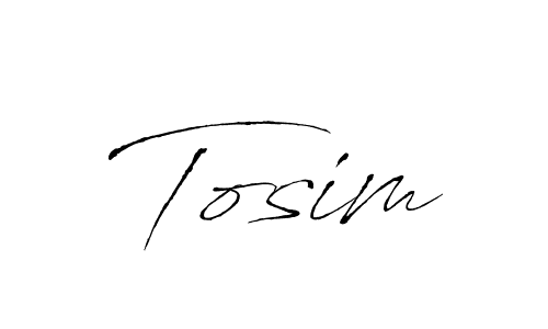 Design your own signature with our free online signature maker. With this signature software, you can create a handwritten (Antro_Vectra) signature for name Tosim. Tosim signature style 6 images and pictures png