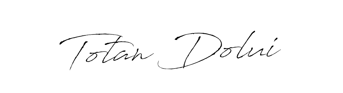 How to make Totan Dolui name signature. Use Antro_Vectra style for creating short signs online. This is the latest handwritten sign. Totan Dolui signature style 6 images and pictures png