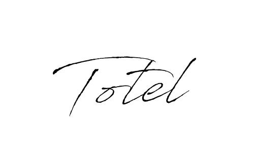 Design your own signature with our free online signature maker. With this signature software, you can create a handwritten (Antro_Vectra) signature for name Totel. Totel signature style 6 images and pictures png