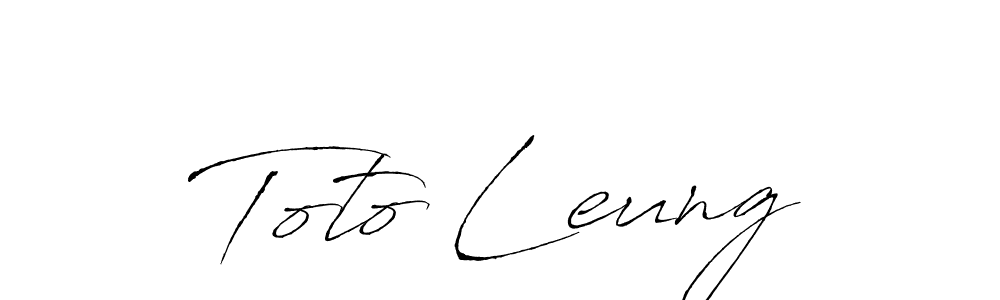 You should practise on your own different ways (Antro_Vectra) to write your name (Toto Leung) in signature. don't let someone else do it for you. Toto Leung signature style 6 images and pictures png