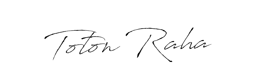 Use a signature maker to create a handwritten signature online. With this signature software, you can design (Antro_Vectra) your own signature for name Toton Raha. Toton Raha signature style 6 images and pictures png