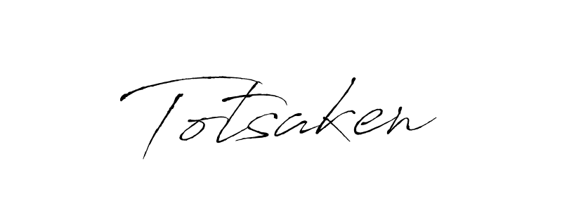 Make a beautiful signature design for name Totsaken. With this signature (Antro_Vectra) style, you can create a handwritten signature for free. Totsaken signature style 6 images and pictures png