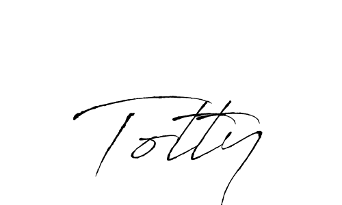 How to make Totty signature? Antro_Vectra is a professional autograph style. Create handwritten signature for Totty name. Totty signature style 6 images and pictures png