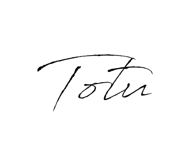 Create a beautiful signature design for name Totu. With this signature (Antro_Vectra) fonts, you can make a handwritten signature for free. Totu signature style 6 images and pictures png