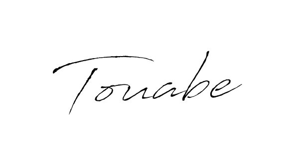 Make a beautiful signature design for name Touabe. With this signature (Antro_Vectra) style, you can create a handwritten signature for free. Touabe signature style 6 images and pictures png