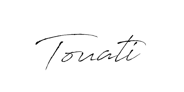 How to Draw Touati signature style? Antro_Vectra is a latest design signature styles for name Touati. Touati signature style 6 images and pictures png