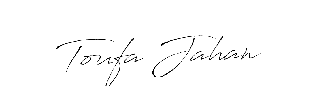 Toufa Jahan stylish signature style. Best Handwritten Sign (Antro_Vectra) for my name. Handwritten Signature Collection Ideas for my name Toufa Jahan. Toufa Jahan signature style 6 images and pictures png