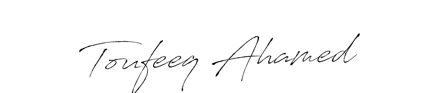 Make a beautiful signature design for name Toufeeq Ahamed. Use this online signature maker to create a handwritten signature for free. Toufeeq Ahamed signature style 6 images and pictures png