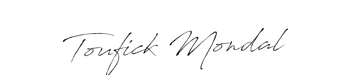 Make a short Toufick Mondal signature style. Manage your documents anywhere anytime using Antro_Vectra. Create and add eSignatures, submit forms, share and send files easily. Toufick Mondal signature style 6 images and pictures png