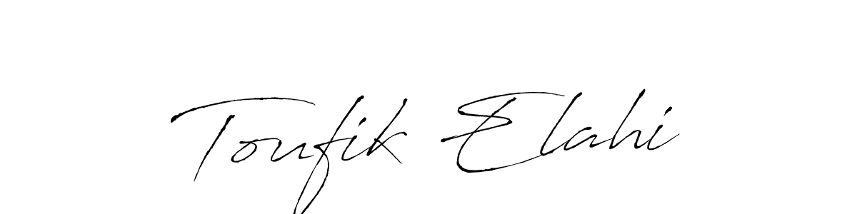 Use a signature maker to create a handwritten signature online. With this signature software, you can design (Antro_Vectra) your own signature for name Toufik Elahi. Toufik Elahi signature style 6 images and pictures png