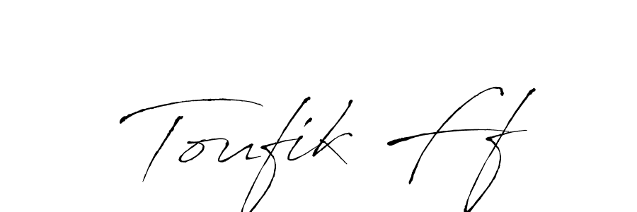 if you are searching for the best signature style for your name Toufik Ff. so please give up your signature search. here we have designed multiple signature styles  using Antro_Vectra. Toufik Ff signature style 6 images and pictures png