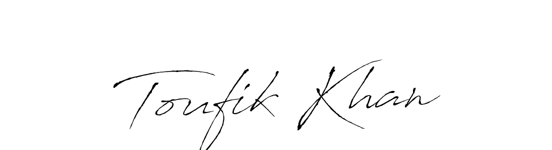 It looks lik you need a new signature style for name Toufik Khan. Design unique handwritten (Antro_Vectra) signature with our free signature maker in just a few clicks. Toufik Khan signature style 6 images and pictures png