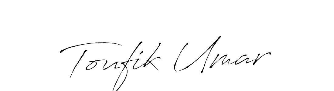 Create a beautiful signature design for name Toufik Umar. With this signature (Antro_Vectra) fonts, you can make a handwritten signature for free. Toufik Umar signature style 6 images and pictures png