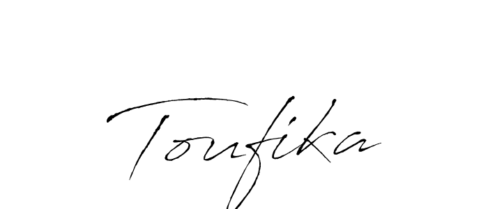 if you are searching for the best signature style for your name Toufika. so please give up your signature search. here we have designed multiple signature styles  using Antro_Vectra. Toufika signature style 6 images and pictures png