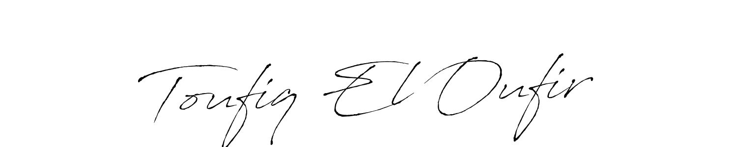 This is the best signature style for the Toufiq El Oufir name. Also you like these signature font (Antro_Vectra). Mix name signature. Toufiq El Oufir signature style 6 images and pictures png