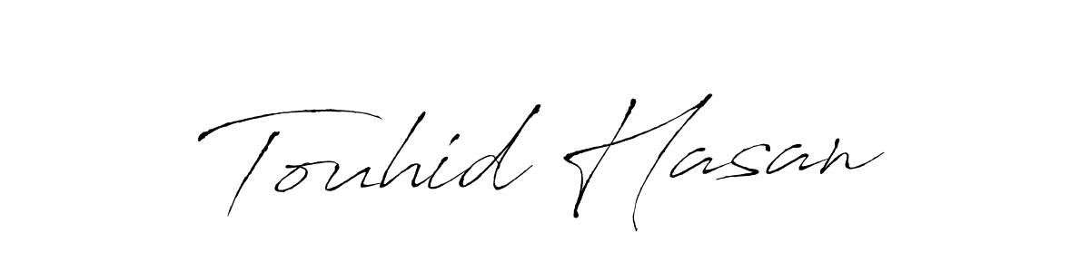 How to make Touhid Hasan signature? Antro_Vectra is a professional autograph style. Create handwritten signature for Touhid Hasan name. Touhid Hasan signature style 6 images and pictures png