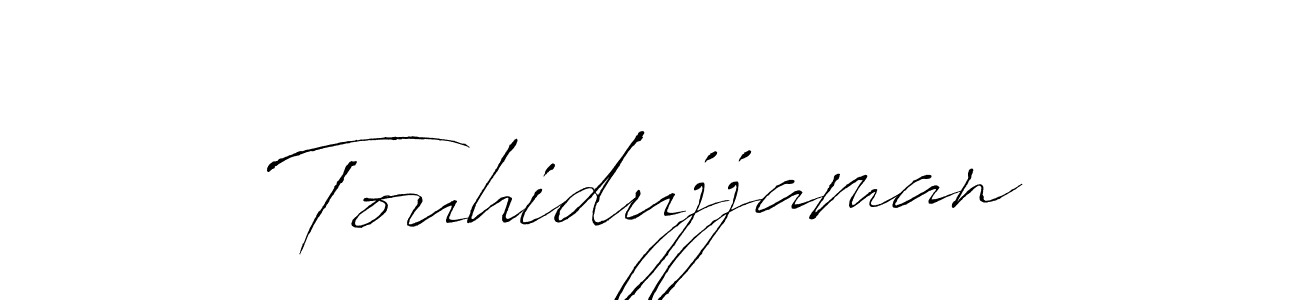 Create a beautiful signature design for name Touhidujjaman. With this signature (Antro_Vectra) fonts, you can make a handwritten signature for free. Touhidujjaman signature style 6 images and pictures png