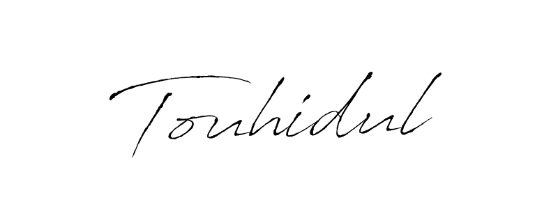 You should practise on your own different ways (Antro_Vectra) to write your name (Touhidul) in signature. don't let someone else do it for you. Touhidul signature style 6 images and pictures png