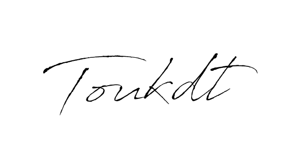 Once you've used our free online signature maker to create your best signature Antro_Vectra style, it's time to enjoy all of the benefits that Toukdt name signing documents. Toukdt signature style 6 images and pictures png