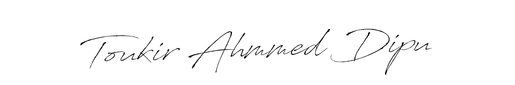 Similarly Antro_Vectra is the best handwritten signature design. Signature creator online .You can use it as an online autograph creator for name Toukir Ahmmed Dipu. Toukir Ahmmed Dipu signature style 6 images and pictures png