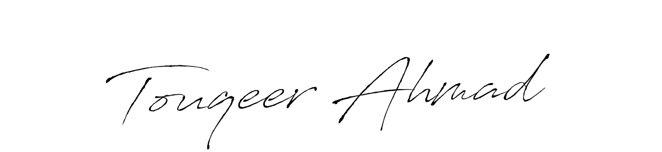 You should practise on your own different ways (Antro_Vectra) to write your name (Touqeer Ahmad) in signature. don't let someone else do it for you. Touqeer Ahmad signature style 6 images and pictures png