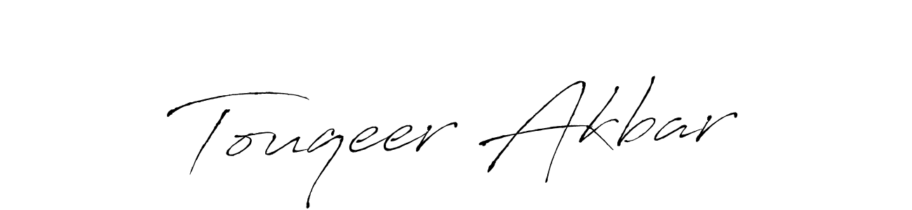 Similarly Antro_Vectra is the best handwritten signature design. Signature creator online .You can use it as an online autograph creator for name Touqeer Akbar. Touqeer Akbar signature style 6 images and pictures png