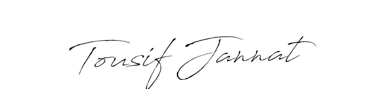 Similarly Antro_Vectra is the best handwritten signature design. Signature creator online .You can use it as an online autograph creator for name Tousif Jannat. Tousif Jannat signature style 6 images and pictures png