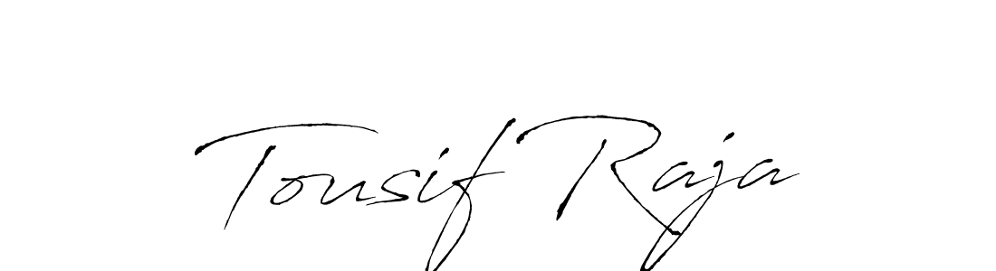 How to make Tousif Raja signature? Antro_Vectra is a professional autograph style. Create handwritten signature for Tousif Raja name. Tousif Raja signature style 6 images and pictures png