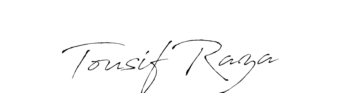 Also we have Tousif Raza name is the best signature style. Create professional handwritten signature collection using Antro_Vectra autograph style. Tousif Raza signature style 6 images and pictures png