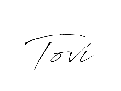 Use a signature maker to create a handwritten signature online. With this signature software, you can design (Antro_Vectra) your own signature for name Tovi. Tovi signature style 6 images and pictures png