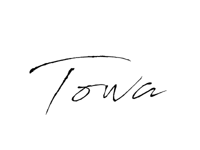 The best way (Antro_Vectra) to make a short signature is to pick only two or three words in your name. The name Towa include a total of six letters. For converting this name. Towa signature style 6 images and pictures png