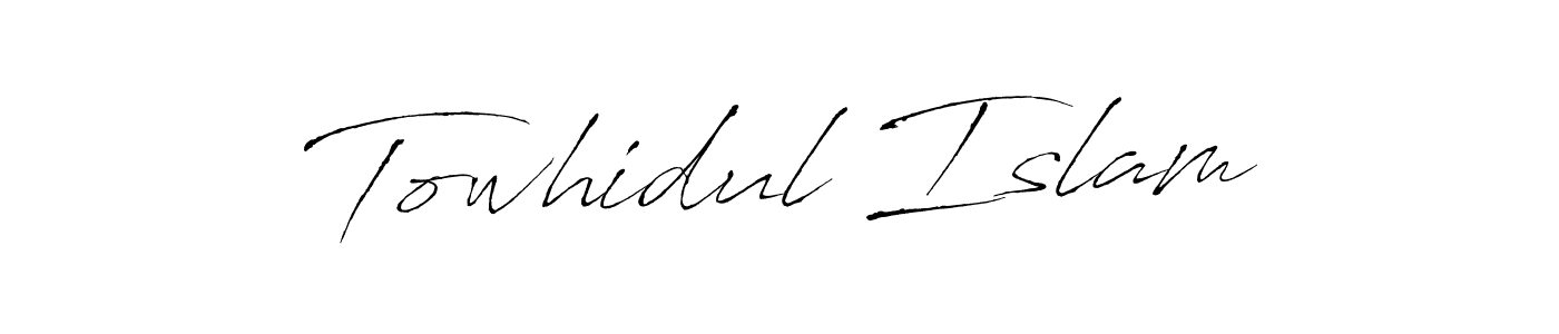 Create a beautiful signature design for name Towhidul Islam. With this signature (Antro_Vectra) fonts, you can make a handwritten signature for free. Towhidul Islam signature style 6 images and pictures png