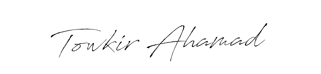 Design your own signature with our free online signature maker. With this signature software, you can create a handwritten (Antro_Vectra) signature for name Towkir Ahamad. Towkir Ahamad signature style 6 images and pictures png
