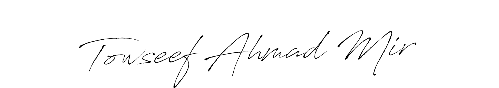 Design your own signature with our free online signature maker. With this signature software, you can create a handwritten (Antro_Vectra) signature for name Towseef Ahmad Mir. Towseef Ahmad Mir signature style 6 images and pictures png