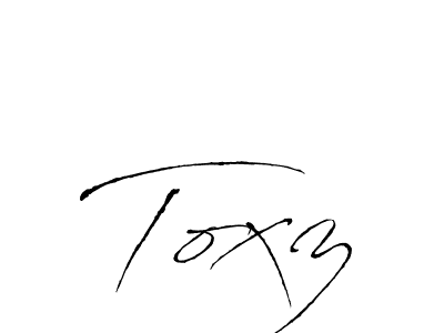 Make a beautiful signature design for name Toxz. With this signature (Antro_Vectra) style, you can create a handwritten signature for free. Toxz signature style 6 images and pictures png