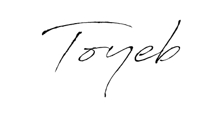 Create a beautiful signature design for name Toyeb. With this signature (Antro_Vectra) fonts, you can make a handwritten signature for free. Toyeb signature style 6 images and pictures png
