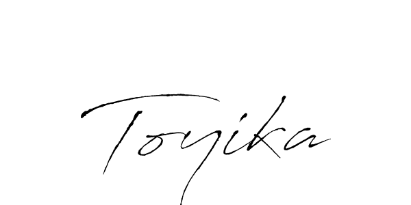 Toyika stylish signature style. Best Handwritten Sign (Antro_Vectra) for my name. Handwritten Signature Collection Ideas for my name Toyika. Toyika signature style 6 images and pictures png