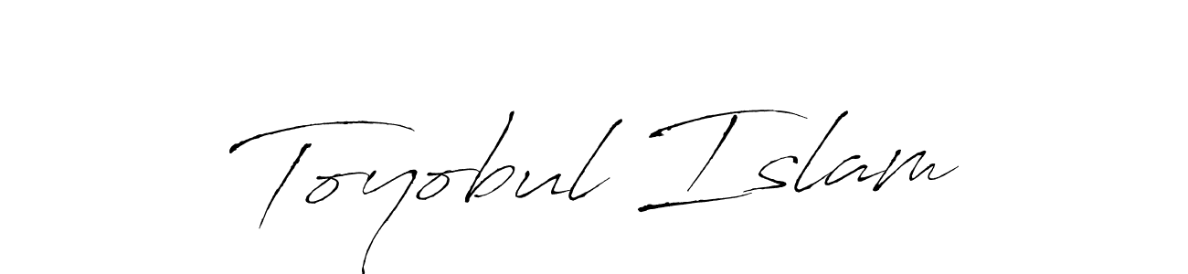 Design your own signature with our free online signature maker. With this signature software, you can create a handwritten (Antro_Vectra) signature for name Toyobul Islam. Toyobul Islam signature style 6 images and pictures png