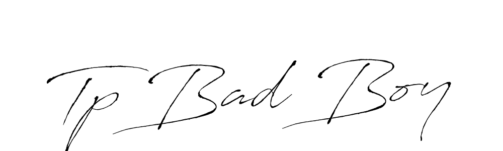 It looks lik you need a new signature style for name Tp Bad Boy. Design unique handwritten (Antro_Vectra) signature with our free signature maker in just a few clicks. Tp Bad Boy signature style 6 images and pictures png