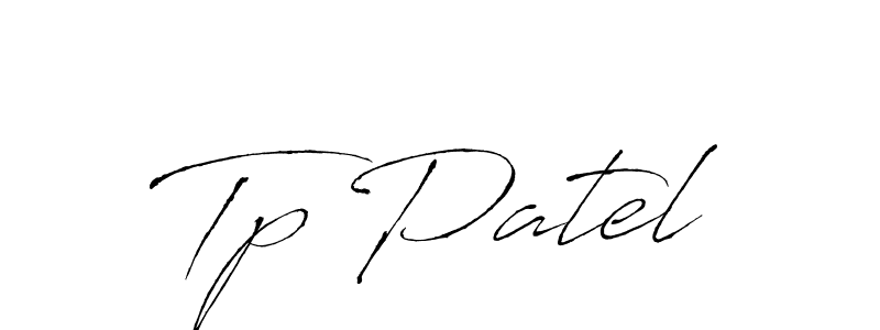 Create a beautiful signature design for name Tp Patel. With this signature (Antro_Vectra) fonts, you can make a handwritten signature for free. Tp Patel signature style 6 images and pictures png