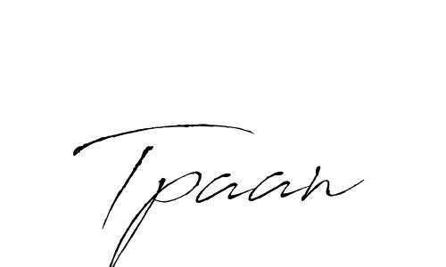 Use a signature maker to create a handwritten signature online. With this signature software, you can design (Antro_Vectra) your own signature for name Tpaan. Tpaan signature style 6 images and pictures png