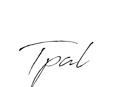 Use a signature maker to create a handwritten signature online. With this signature software, you can design (Antro_Vectra) your own signature for name Tpal. Tpal signature style 6 images and pictures png