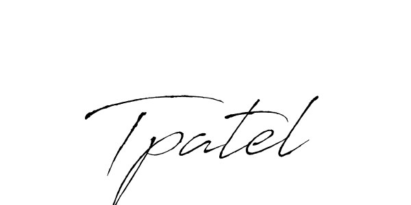 Antro_Vectra is a professional signature style that is perfect for those who want to add a touch of class to their signature. It is also a great choice for those who want to make their signature more unique. Get Tpatel name to fancy signature for free. Tpatel signature style 6 images and pictures png