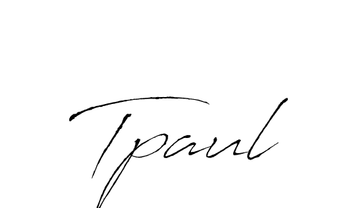 Make a beautiful signature design for name Tpaul. With this signature (Antro_Vectra) style, you can create a handwritten signature for free. Tpaul signature style 6 images and pictures png