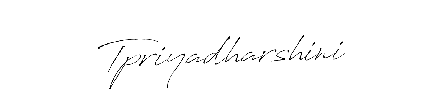 Create a beautiful signature design for name Tpriyadharshini. With this signature (Antro_Vectra) fonts, you can make a handwritten signature for free. Tpriyadharshini signature style 6 images and pictures png