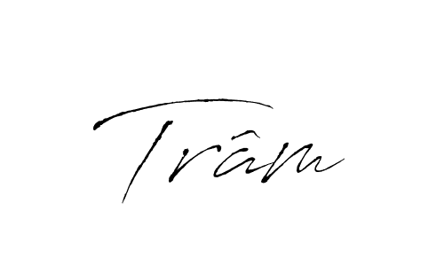 Design your own signature with our free online signature maker. With this signature software, you can create a handwritten (Antro_Vectra) signature for name Trâm. Trâm signature style 6 images and pictures png