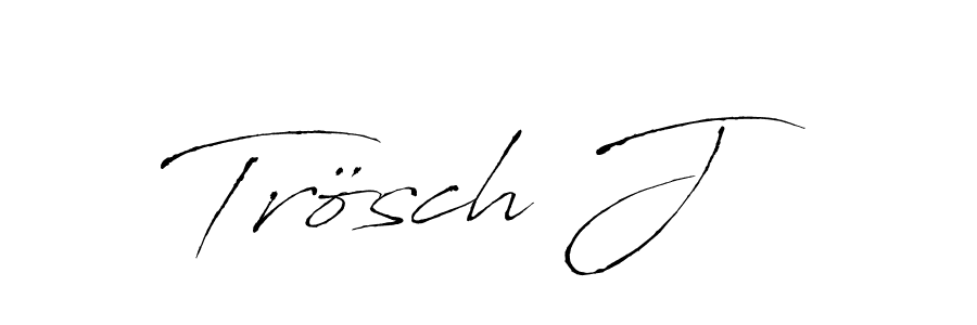 Similarly Antro_Vectra is the best handwritten signature design. Signature creator online .You can use it as an online autograph creator for name Trösch J. Trösch J signature style 6 images and pictures png