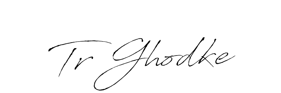 Design your own signature with our free online signature maker. With this signature software, you can create a handwritten (Antro_Vectra) signature for name Tr Ghodke. Tr Ghodke signature style 6 images and pictures png