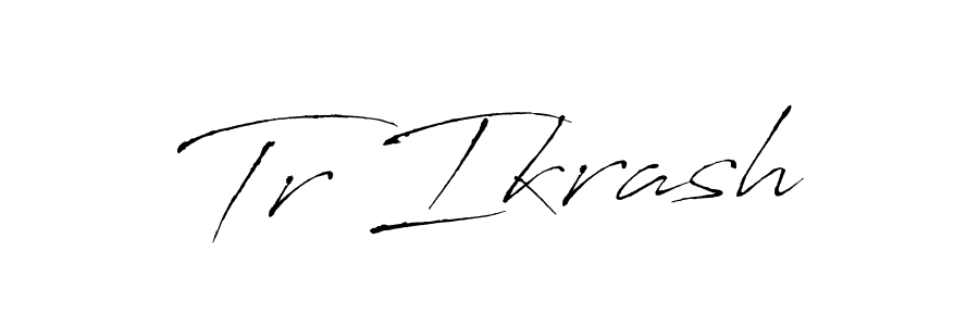 How to Draw Tr Ikrash signature style? Antro_Vectra is a latest design signature styles for name Tr Ikrash. Tr Ikrash signature style 6 images and pictures png