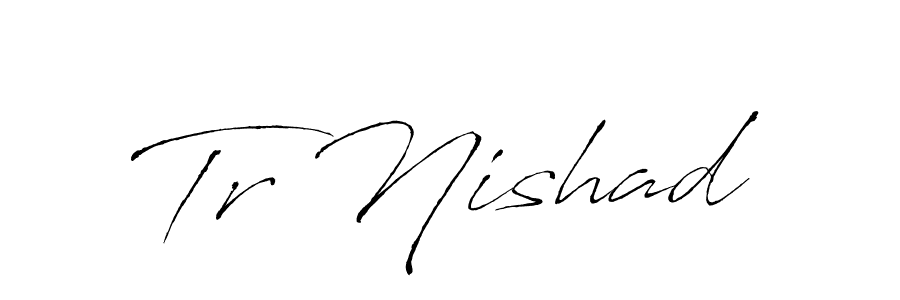 Design your own signature with our free online signature maker. With this signature software, you can create a handwritten (Antro_Vectra) signature for name Tr Nishad. Tr Nishad signature style 6 images and pictures png